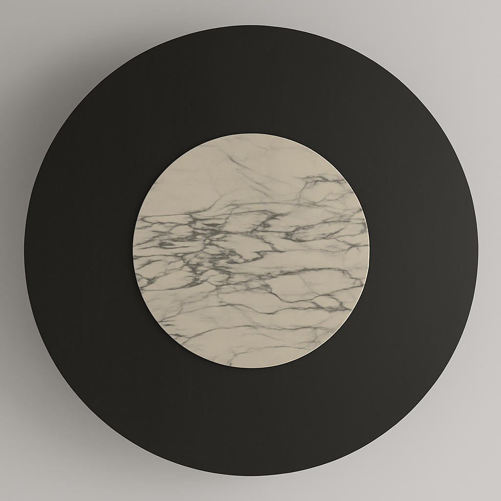 T2004 Runder Esstisch mit Marmordetail