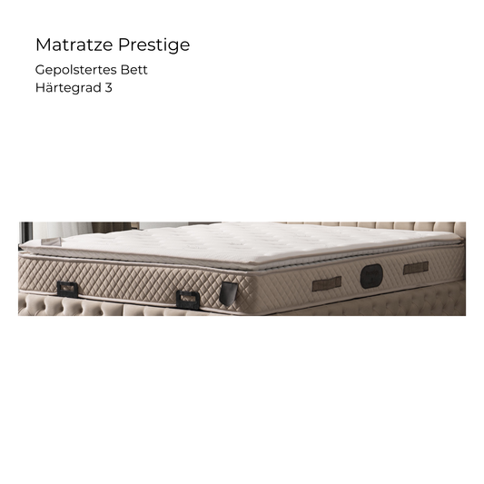 Matratze Prestige Flachprofil Rautensteppung Beige Härtegrad 3 Schweiz – Ahié