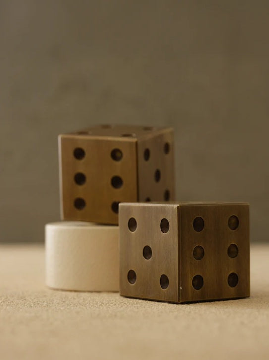 Marmorwürfel 2er-Set dunkelgrau – Ahié