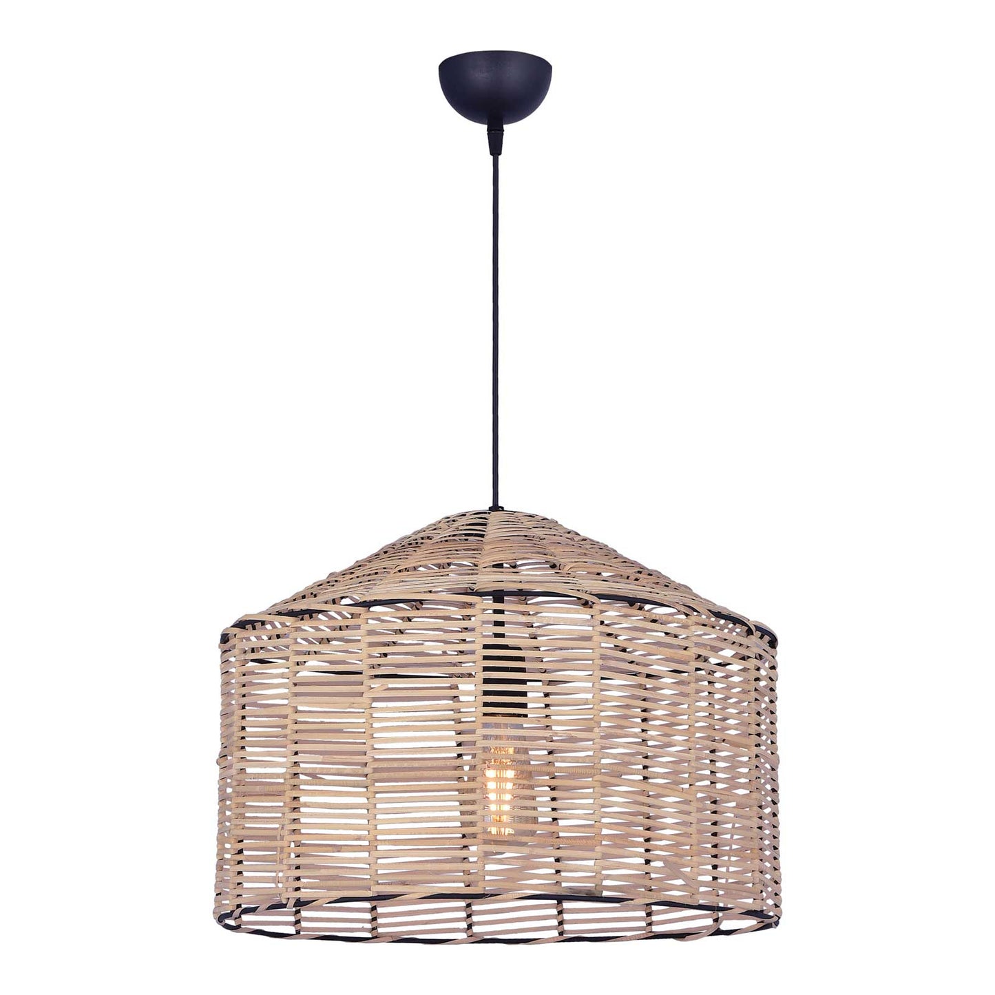 Pendelleuchte Rattan Hausform Korbgeflecht Esstisch Schweiz – Ahié