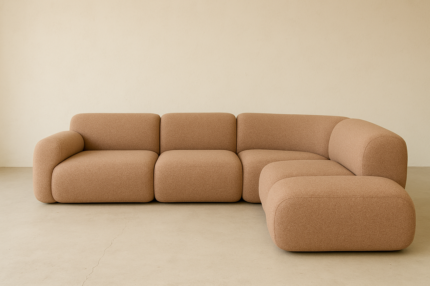S2021 Ecksofa mit sanfte Linien