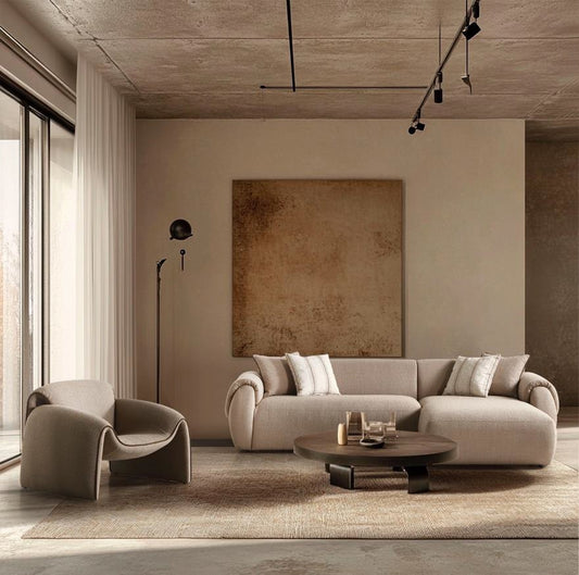 Sofa mit sichtbar aufgebauter Polsterung – 2