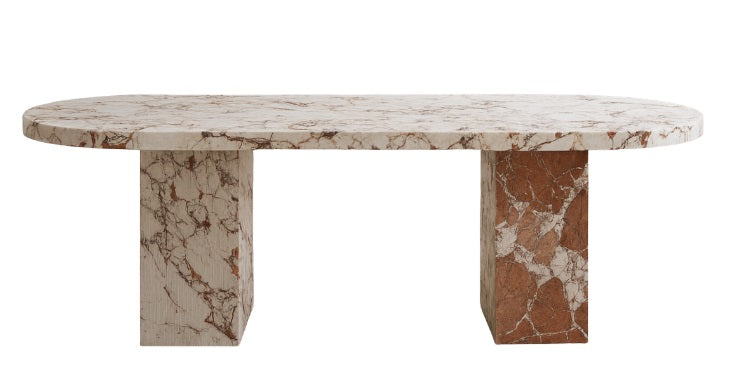 T2010 Eleganter Esstisch aus Naturmarmor