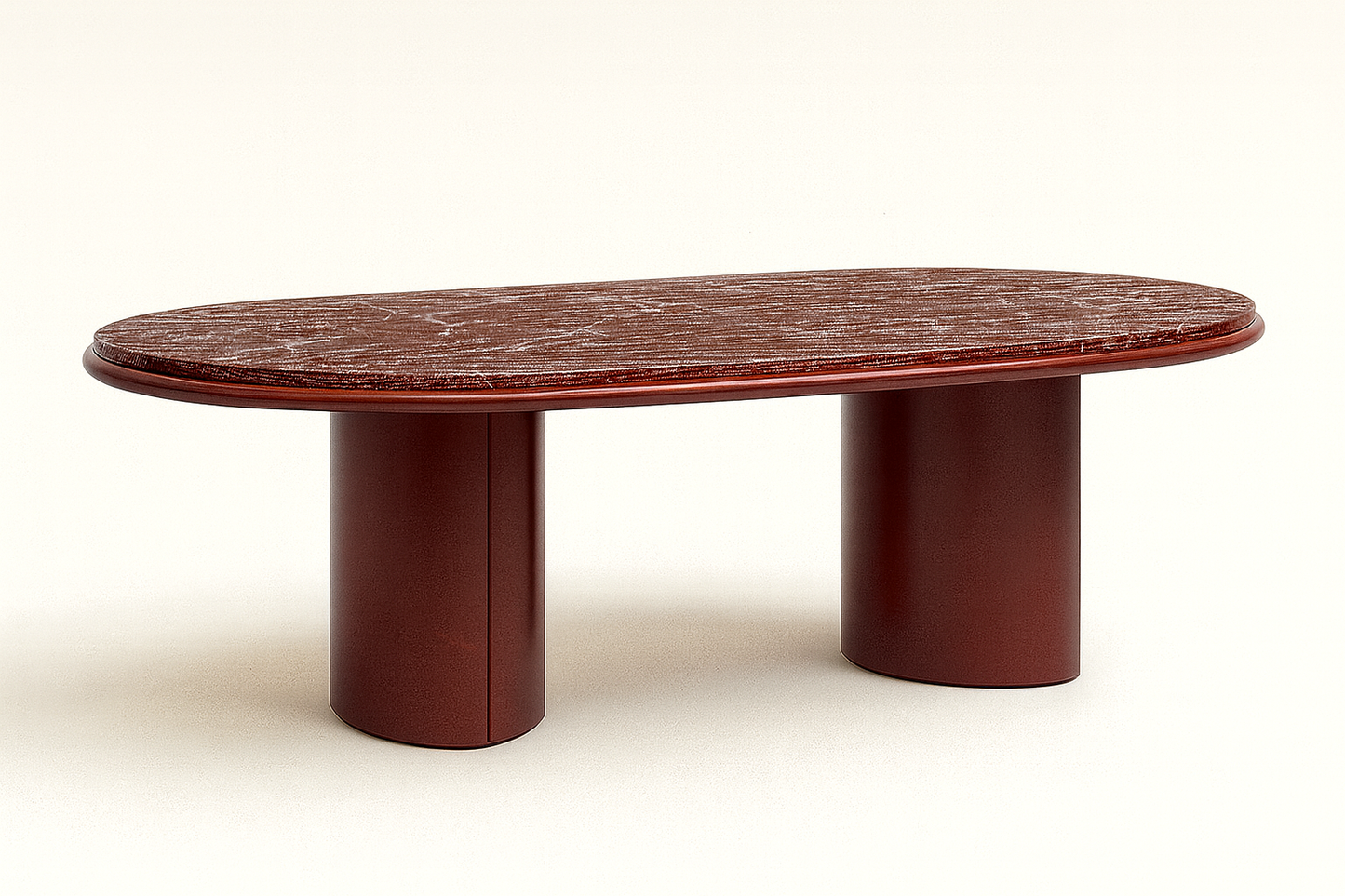 T2038 Esstisch in Dunkelrot