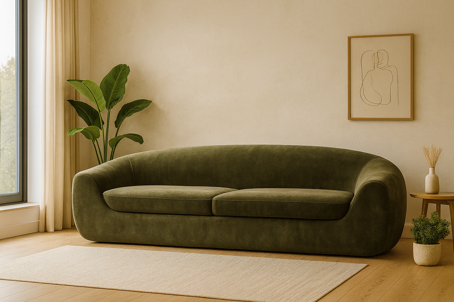 3-Sitzer Sofa mit langer Sitzbahn – 23 – Ahié