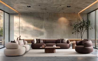 4-Sitzer Sofa mit ruhig geführter Rückenpolsterung – Ahié
