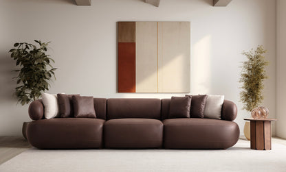 4-Sitzer Sofa mit ruhig geführter Rückenpolsterung – Ahié