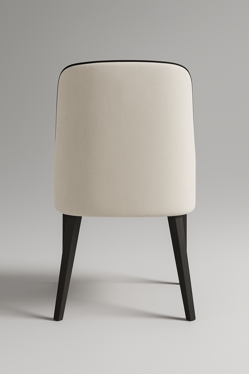 C2010 Eleganter Stoffstuhl mit feiner Linienführung