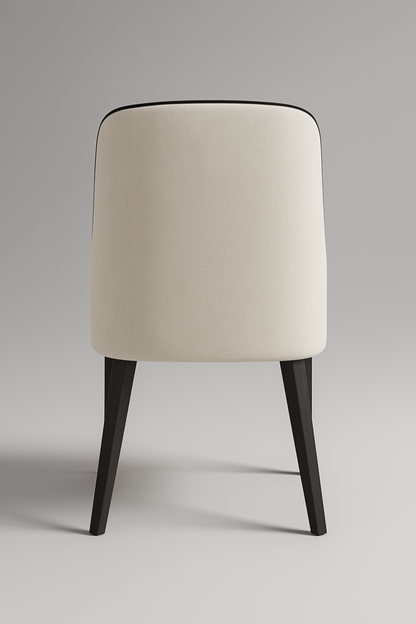 C2010 Eleganter Stoffstuhl mit feiner Linienführung