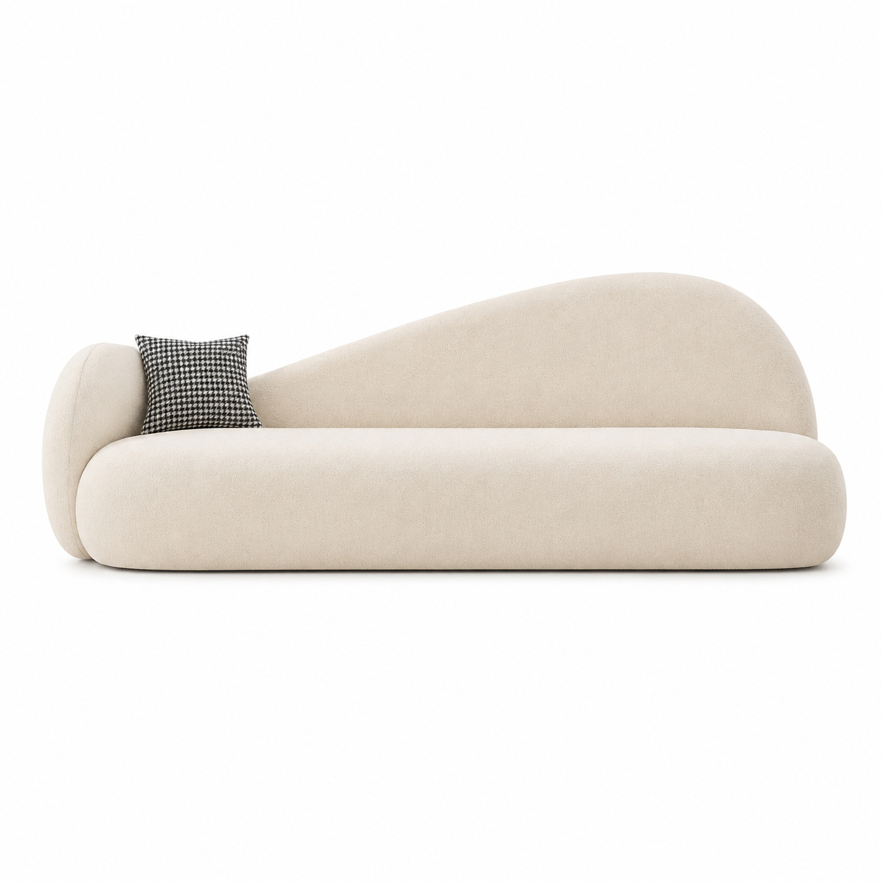 3-Sitzer Sofa mit langer Sitzbahn – Crème