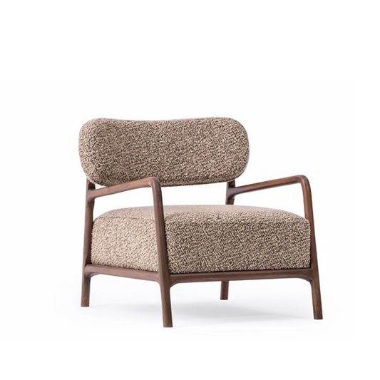 A1202 Sessel mit Nussbaumgestell