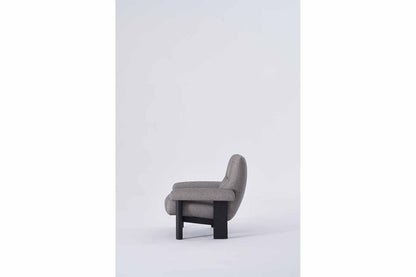 A1208 Schlichter Grauer Sessel