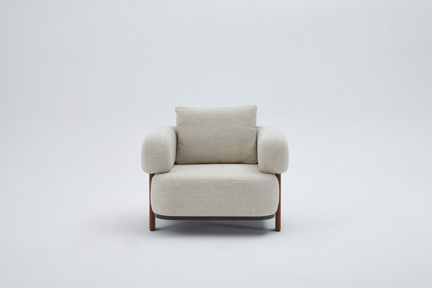 A1209 Eleganter Creme Sessel