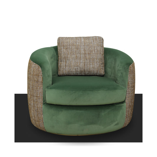 A2016 Samtiger Sessel in Smaragdgrün