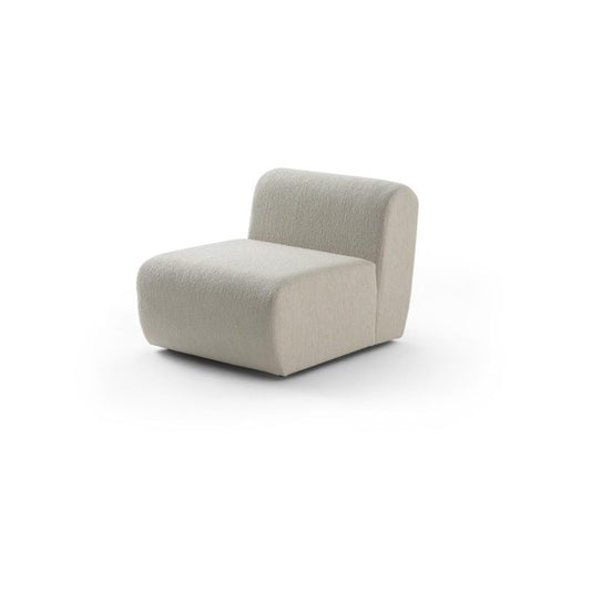 Modularer Loungesessel mit weichem Quaderpolster – Ahié
