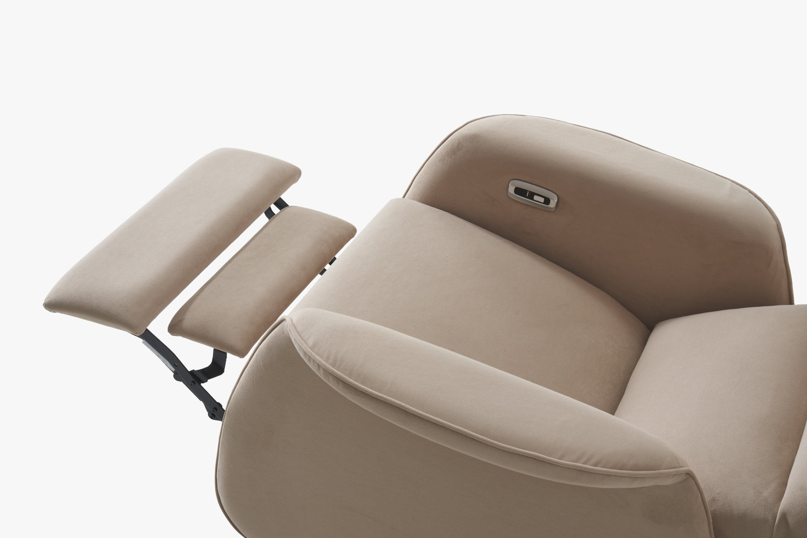 Elektrischer Relaxsessel mit Fussstütze und hoher Rückenlehne – Ahié