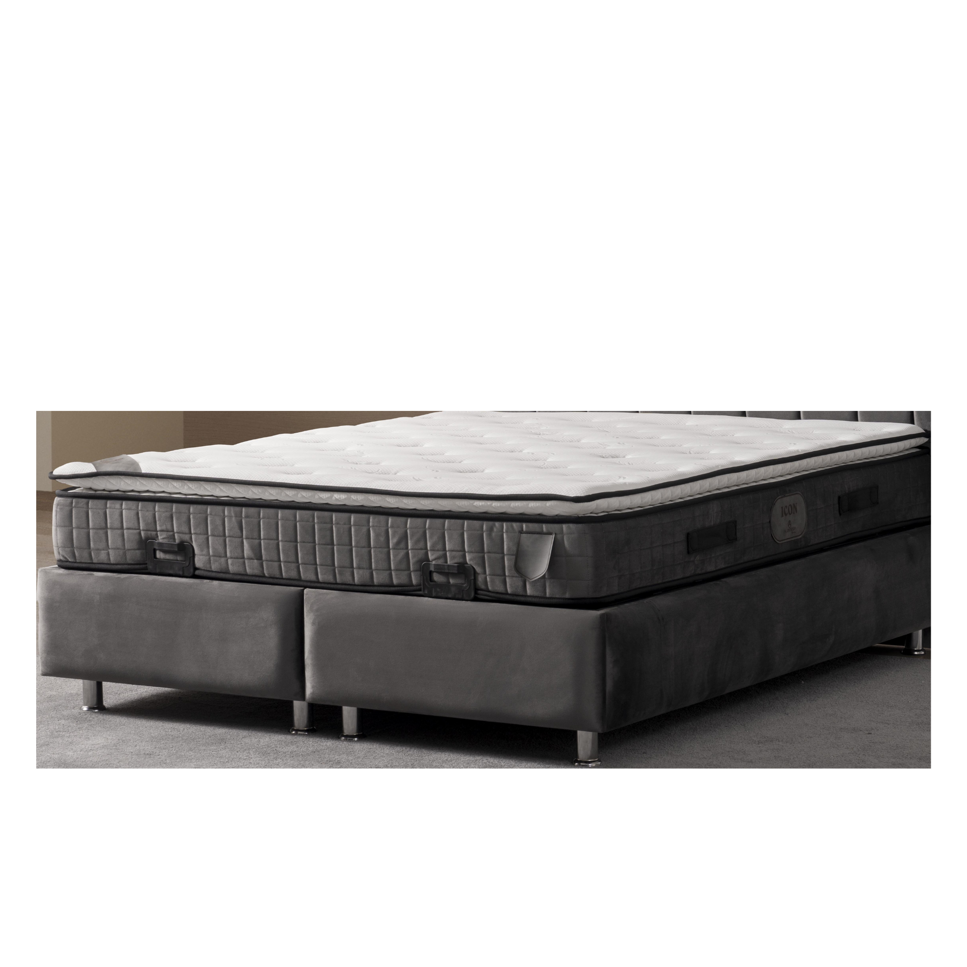 Matratze Icon Anthrazit-Seitenband Härtegrad 4 Schlafzimmer Schweiz – Ahié