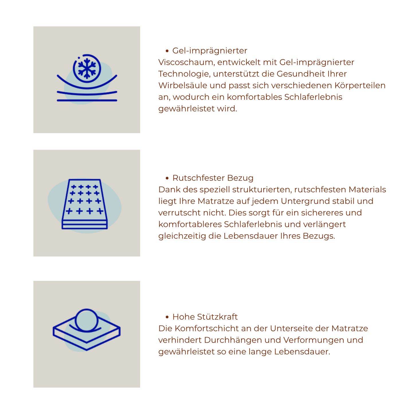 Schaummatratze atmungsaktiver Bezug kaufen – Ahié.ch
