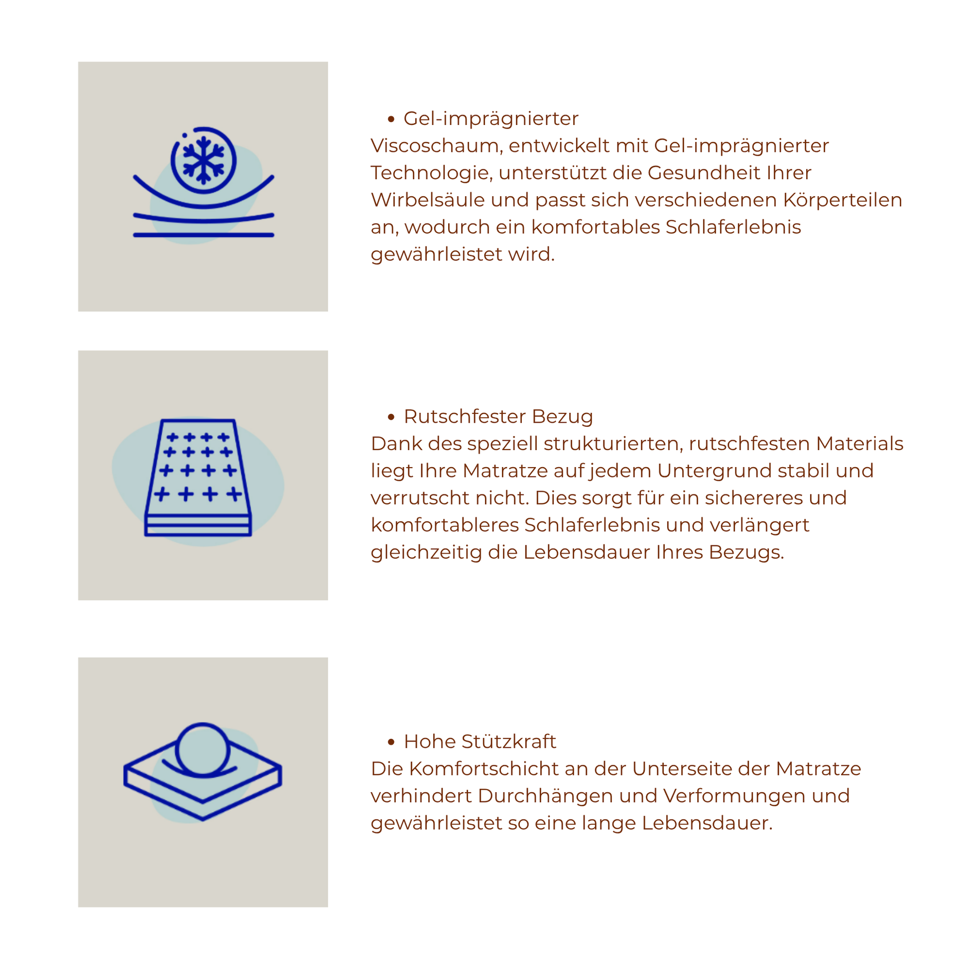 Schaummatratze atmungsaktiver Bezug kaufen – Ahié.ch