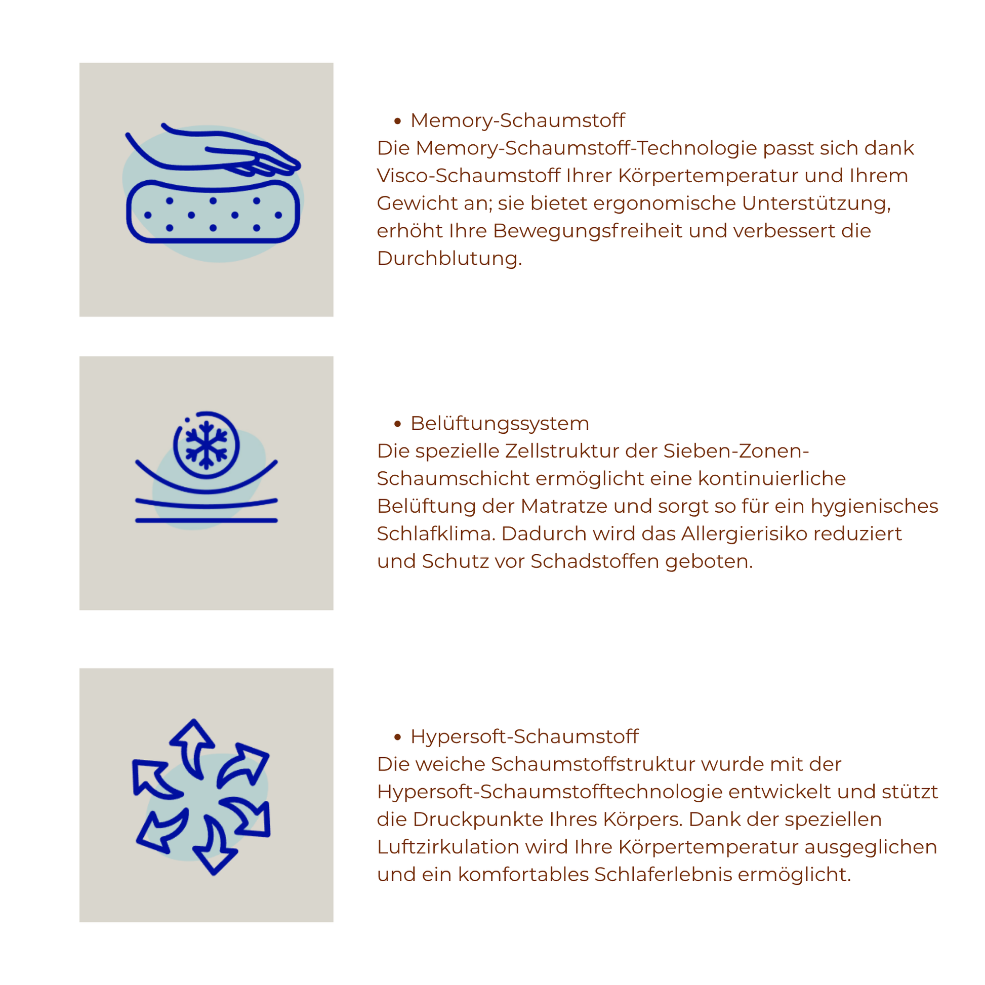Komfortmatratze mit Viskosebezug kaufen – Ahié.ch