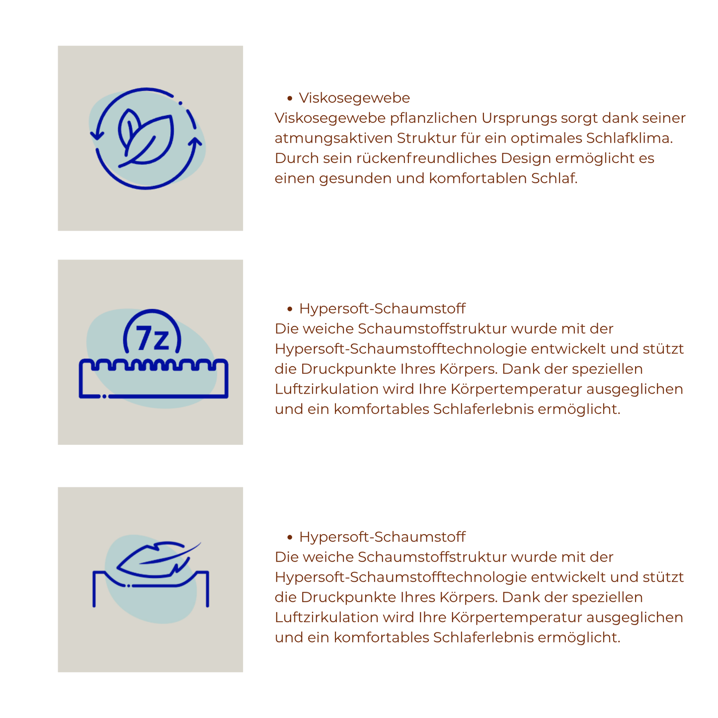 Komfortmatratze mit Viskosebezug kaufen – Ahié.ch