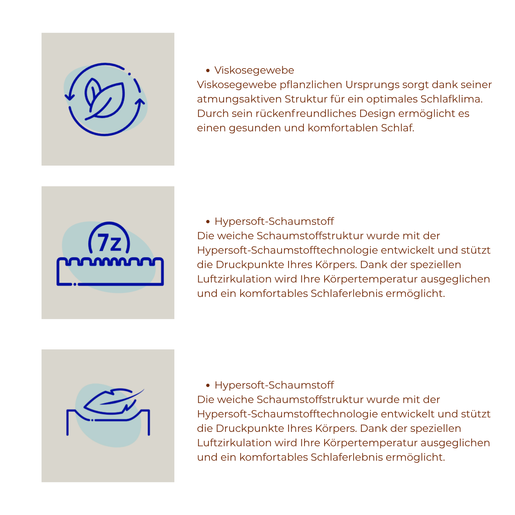 Komfortmatratze mit Viskosebezug kaufen – Ahié.ch