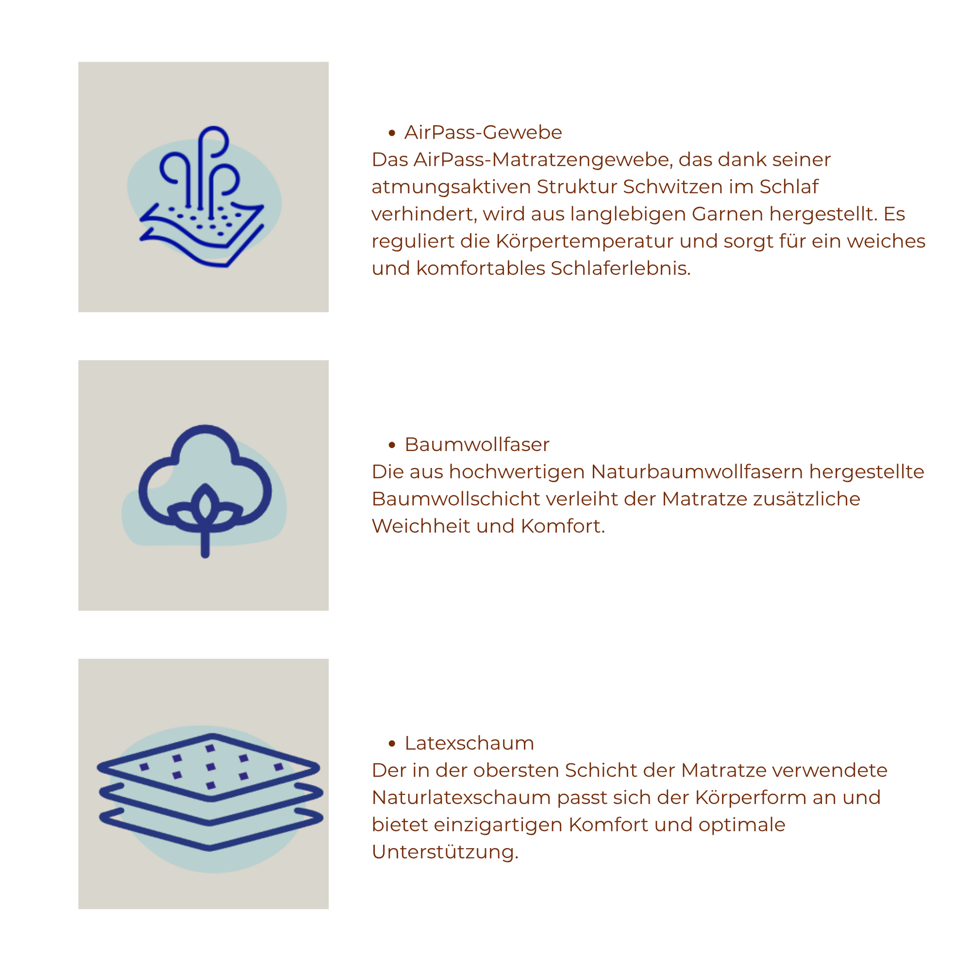 Komfortmatratze weiche Obersteppung kaufen – Ahié.ch