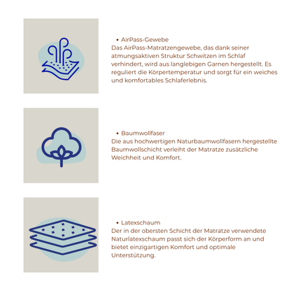 Komfortmatratze weiche Obersteppung kaufen – Ahié.ch