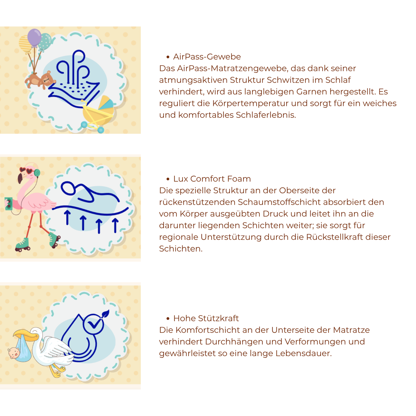 Viscose-Matratze glatte Liniensteppung kaufen – Ahié.ch
