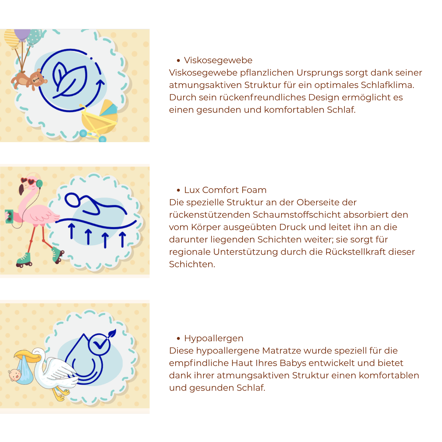 Kindermatratze mit abnehmbarem Bezug kaufen – Ahié.ch
