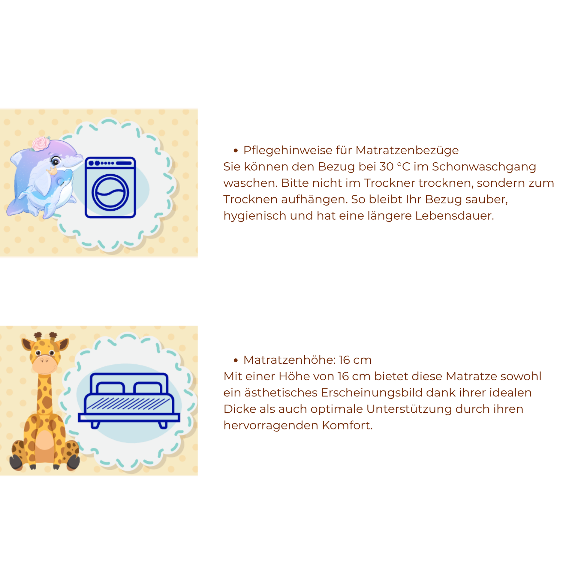 Kindermatratze mittelhart mit Liniensteppung kaufen – Ahié.ch