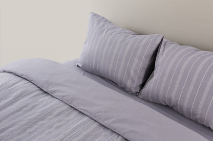 Bettwäsche Leinenoptik Grau Baumwolle Schlafzimmer Schweiz – Ahié