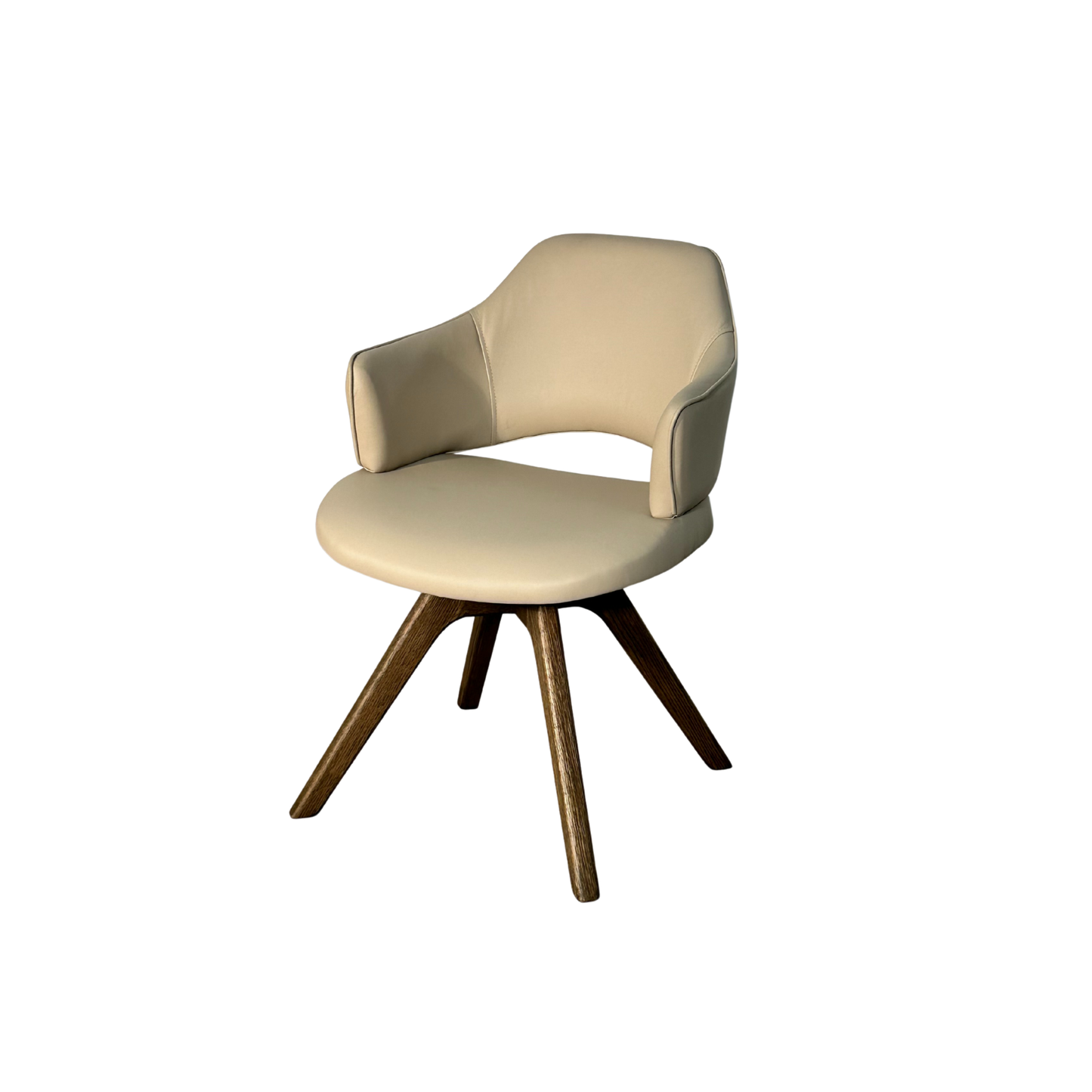 C2007 Stuhl mit Lederbezug