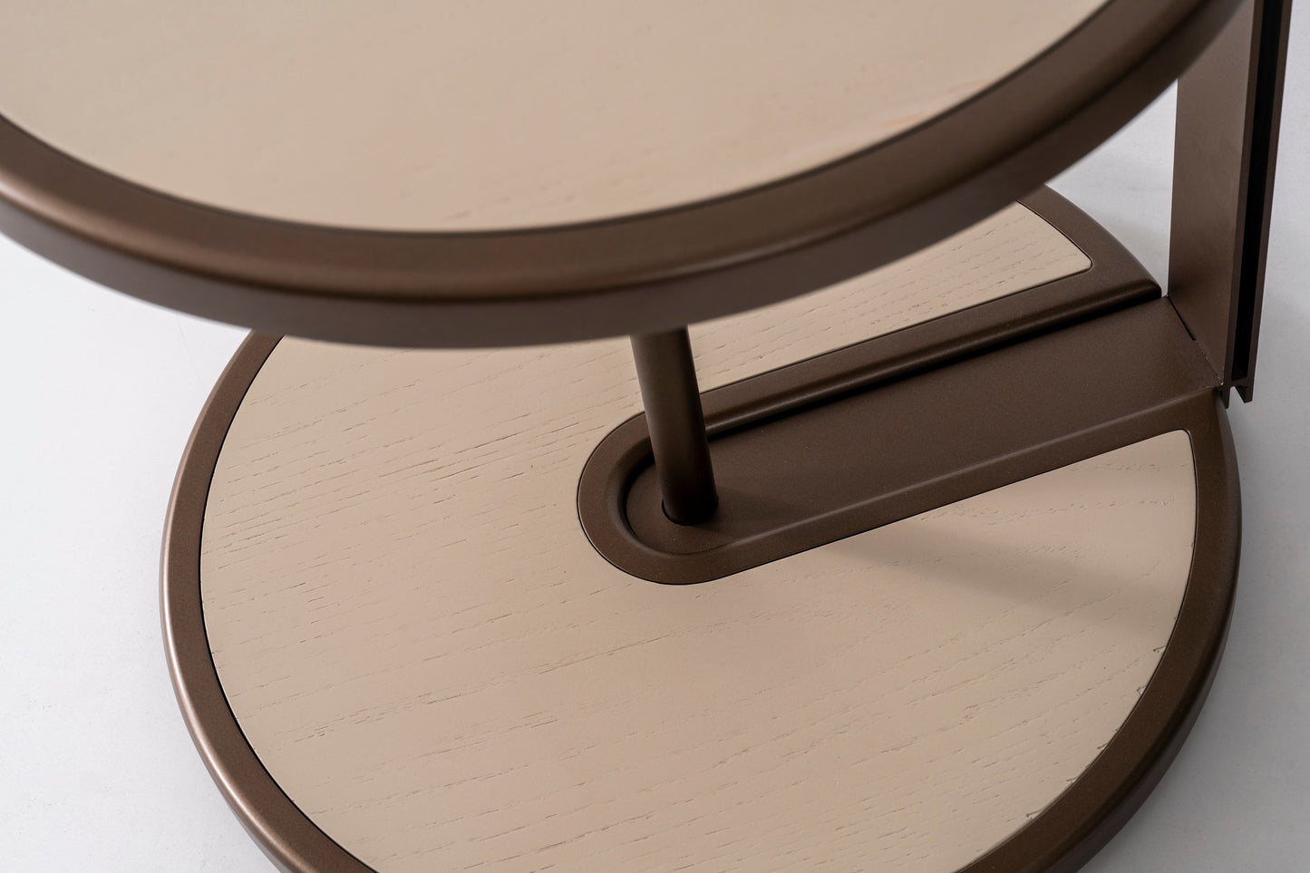 Couchtisch-Set Echtholzfurnier mit Metallbeinen – CT2402 – Ahié