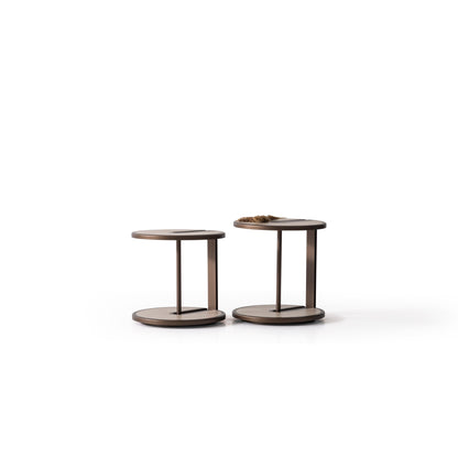 Couchtisch-Set Echtholzfurnier mit Metallbeinen – CT2402 – Ahié