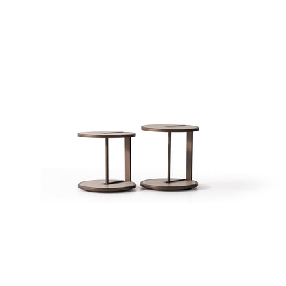 Couchtisch-Set Echtholzfurnier mit Metallbeinen – CT2402 – Ahié