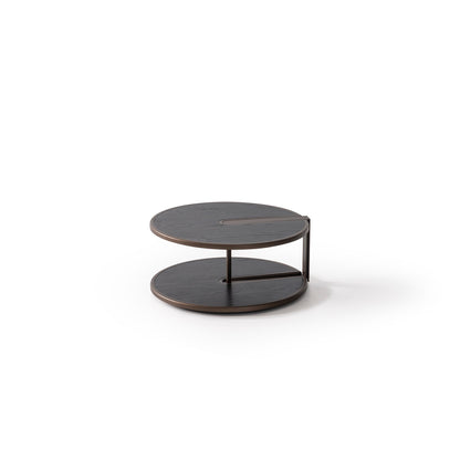 Couchtisch-Set Echtholzfurnier mit Metallbeinen – CT2402 – Ahié