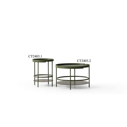 Couchtisch-Set pulverbeschichtetes Metall – CT2403 – Ahié