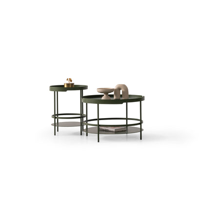 Couchtisch-Set pulverbeschichtetes Metall – CT2403 – Ahié