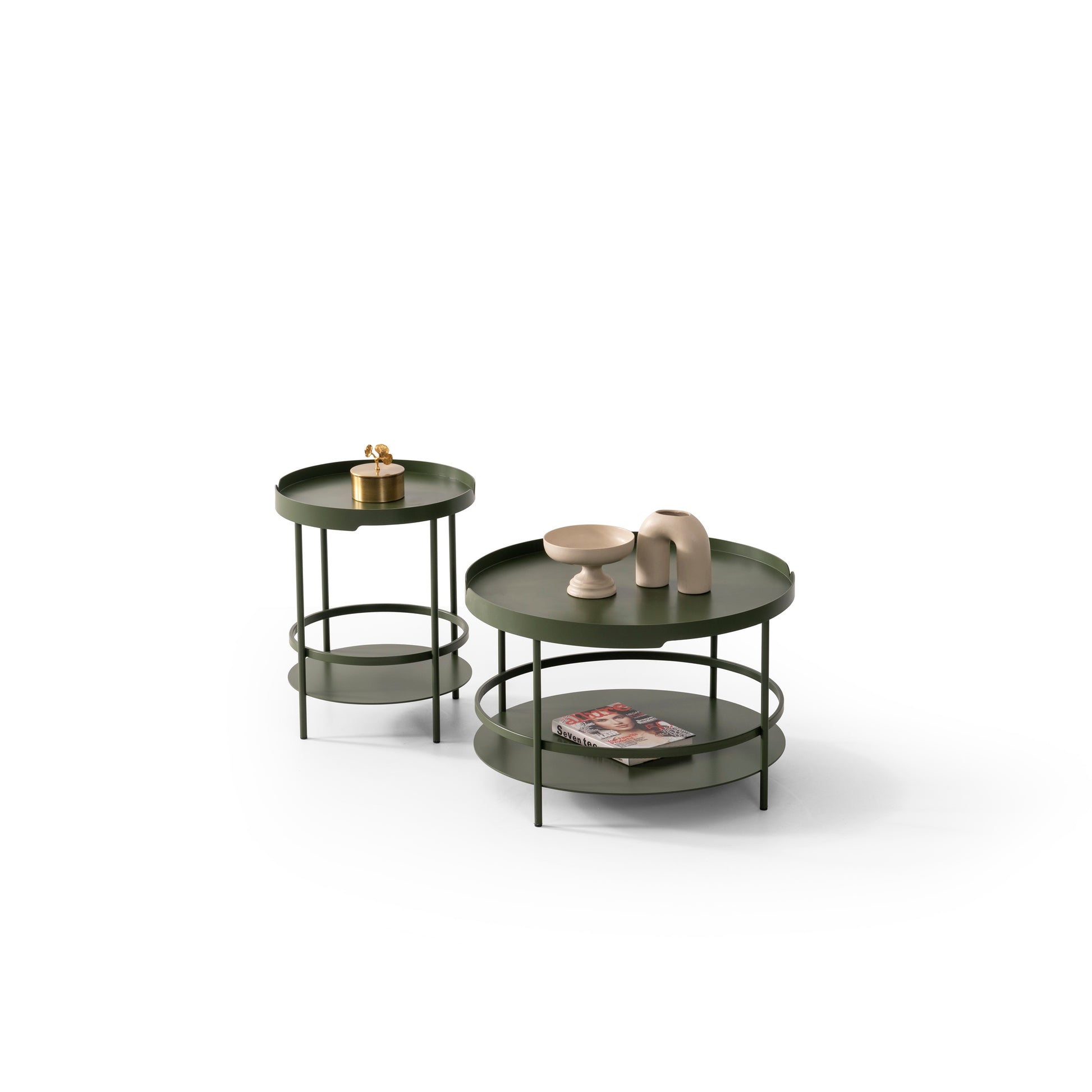 Couchtisch-Set pulverbeschichtetes Metall – CT2403 – Ahié