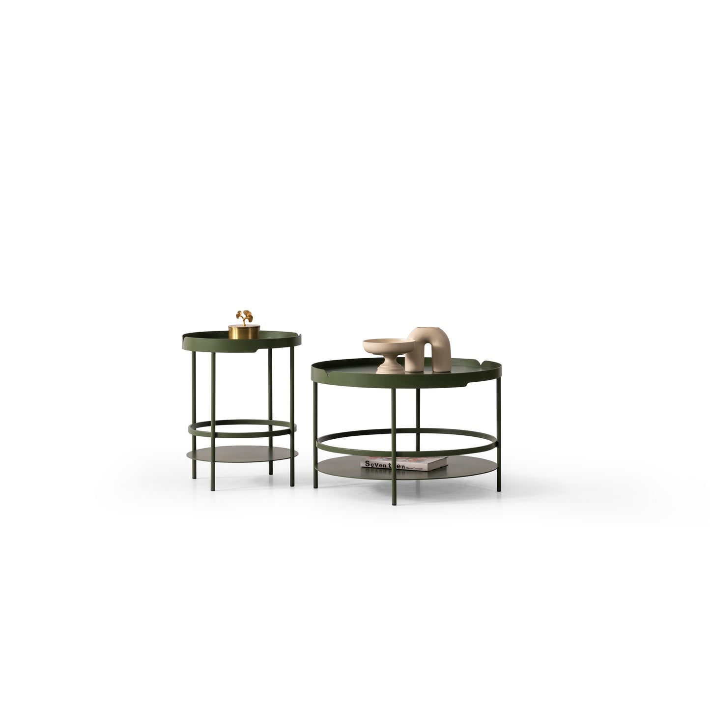 Couchtisch-Set pulverbeschichtetes Metall – CT2403 – Ahié