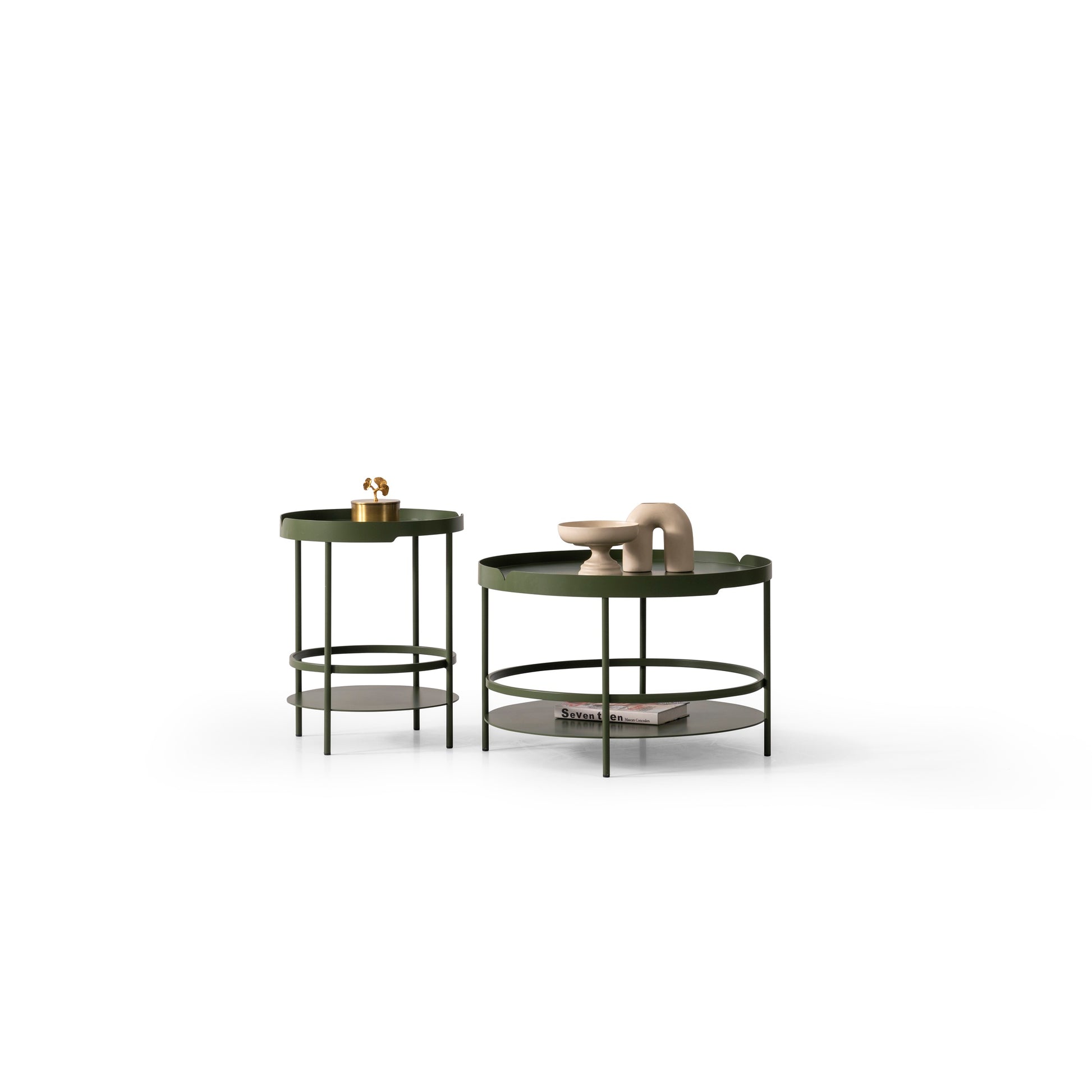 Couchtisch-Set pulverbeschichtetes Metall – CT2403 – Ahié