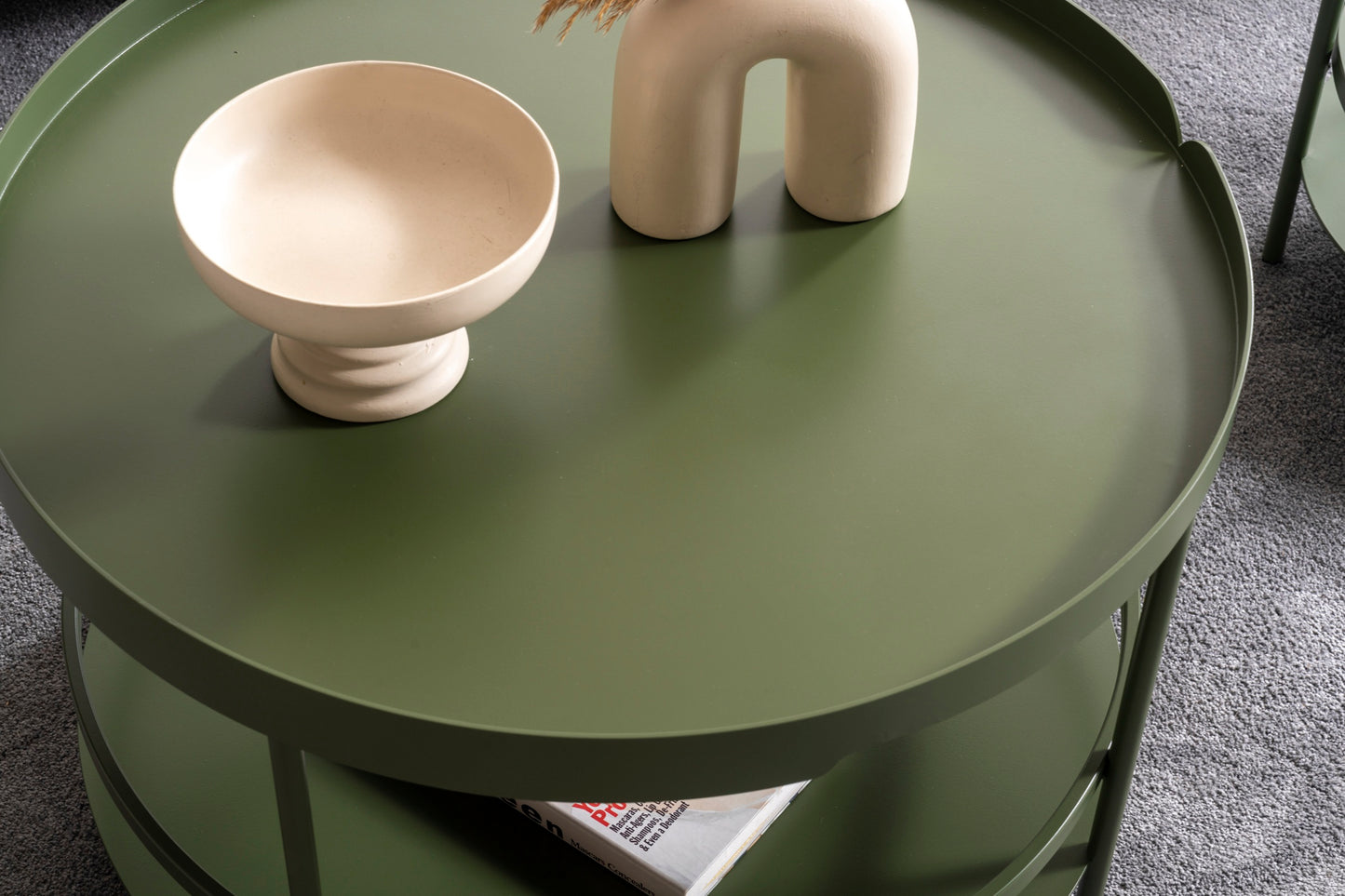 Couchtisch-Set pulverbeschichtetes Metall – CT2403 – Ahié