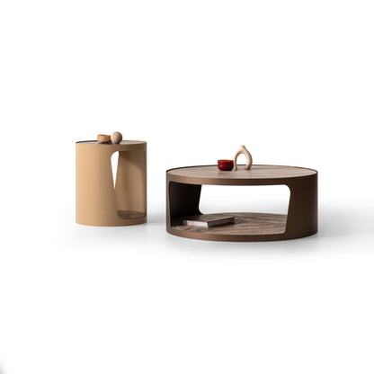 Couchtisch-Set Marmorplatte auf Metallbeinen – CT2406 – Ahié