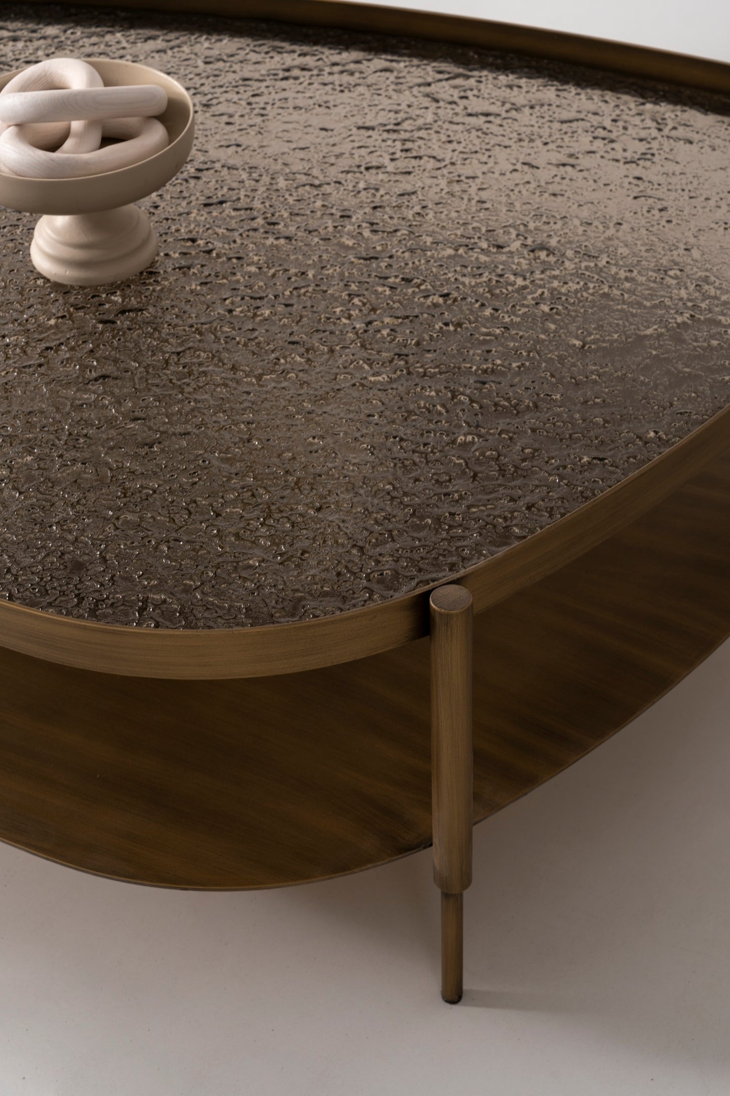 Couchtisch-Set Marmor und Glasplatte mit Messingoptik-Beinen – CT2409 – Ahié