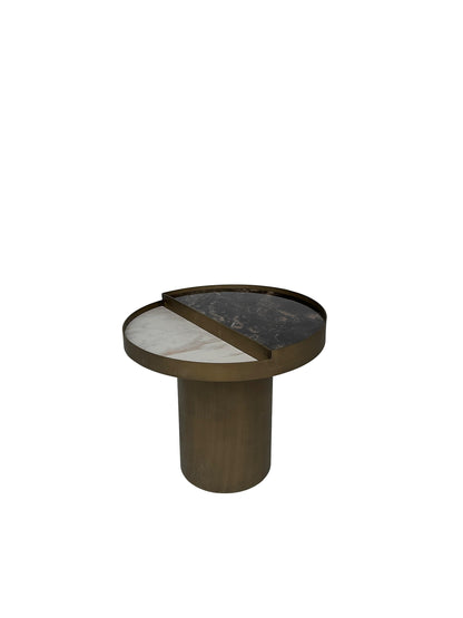 Couchtisch-Set Marmorplatte auf Messingoptik-Beinen – CT2411 – Ahié