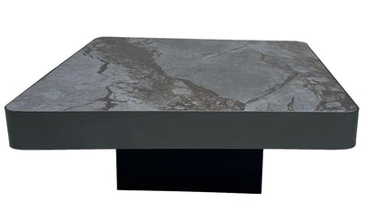Couchtisch-Set Marmoroptik-Platte auf Messingoptik-Beinen – CT2412 – Ahié