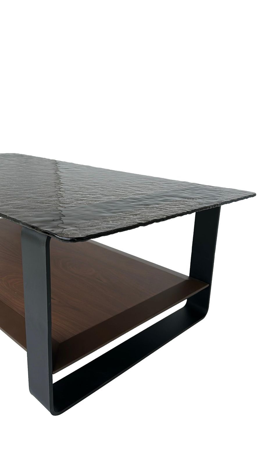 Couchtisch-Set Fusionsglas und Echtholzfurnier – CT2415 – Ahié