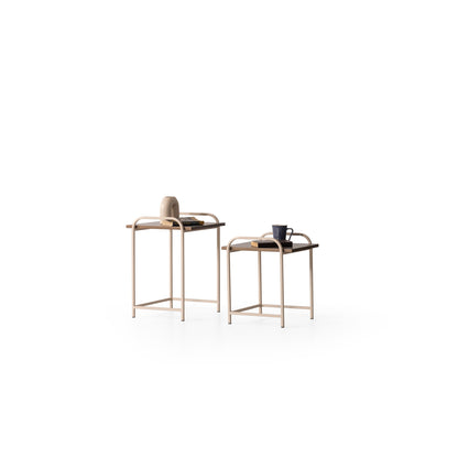 Couchtisch-Set Metall Messingoptik dreiteilig – CT2424 – Ahié