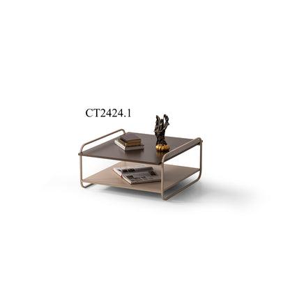 Couchtisch-Set Metall Messingoptik dreiteilig – CT2424 – Ahié
